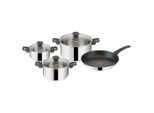 Tefal , Edelstahlfarben , Metall , 24 l , rund ,