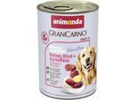 animonda GranCarno Sensitiv Nassfutter Hund Adult, Rind und Kartoffel 24x400 g