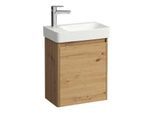 Laufen BASE 2.0 Waschtisch-Set H8658652671131 1 Hahnloch, ohne Überlauf, 480x280 mm, Eiche