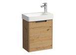 Laufen Juna Waschtisch-Set H8658672671141 1 Hahnloch, ohne Überlauf, 480x280 mm, Eiche