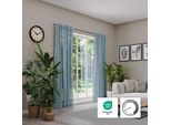 Vorhang NEUTEX FOR YOU "Libre" Gr. 1, blau, B:142cm H:245cm, Jacquard, Polyester, Gardinen, Vorhang