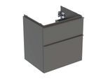 Geberit iCon Waschtisch-Unterschrank 502303JK1 59,2x61,5x47,6cm, 2 Schubladen, lava matt/lava matt