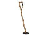 Globo , Braun, Naturfarben, Schwarz , Holz, Metall, Kunststoff, Naturmaterialien , Buche,Buche , rechteckig , 30x150x42.5 cm , CE , getrennt schaltbar, Wippschalter ,