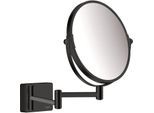 hansgrohe AddStoris Rasierspiegel 41791670 1- und 3- fach Vergrößerung, Wandmontage, schwarz matt