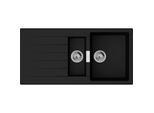 hansgrohe Einbauspüle 43357170 750x490mm, Haupt- und Zusatzbecken, 980 x 480 mm, graphitschwarz