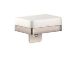 hansgrohe Axor Lotionspender 42819800 mit Ablage, Glas, Edelstahl-Optik