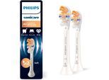 Aufsteckbürsten PHILIPS SONICARE "A3 Premium All-in-One", weiß, Zahnbürstenköpfe, 2 Stk., Aufsteckbürsten, für eine gründliche Gesamtreinigung, für jedes Sonicare Handstück