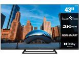 DLED-Fernseher SMART TECH "43FN01V3", Energieeffizienz: E, schwarz, Fernseher, 43 ″, DLED-Fernseher, B:95,45cm H:55,48cm T:8,52cm