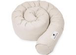 Nestchenschlange JULIUS ZÖLLNER "Musselin", beige (sand), Bezug: 100% Baumwolle. Füllung: 100% Polyester, Bettnestchen, Nestchenschlange, Made in Germany