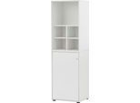Aktenschrank SCHILDMEYER "Serie 400, Büromöbel-Set-3-tlg., Made in Germany", weiß, B:51cm H:167,2cm T:41cm, Holzwerkstoff, Schränke, Aktenschrank, Solide Verarbeitung - Dieses Produkt ist in Deutschland gefertigt