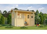 Spielhaus NORDIC HOLZ "PINGO", beige (natur), B:200cm H:188,1cm T:120cm, Holz, Spielhäuser, Spielhaus, BxTxH: 200x120x188 cm