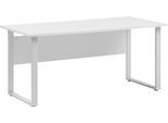 Schreibtisch SCHILDMEYER "Serie 1500, Schreibtisch, Made in Germany, B: 160cm", grau (lichtgrau, silber, lichtgrau), B:160cm H:73,2cm T:65cm, Tische, Schreibtisch, Solide Verarbeitung - Dieses Produkt ist in Deutschland gefertigt