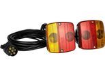 Anhänger-Rückleuchte LAS "Beleuchtungssatz mit Magneten", schwarz (schwarz, rot, orange), B:25cm H:38,5cm L:9cm, Leuchten, Anhänger-Rückleuchte