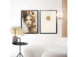 Bilderrahmen REINDERS "Poster 50x70 schwarz", gold (schwarz), Bilderrahmen, B/H/T: 53,5cm x 73,5cm x 2cm, MDF, Bilderrahmen, Wohnzimmer - Schwarz - MDF - Kein Thema - 53,5x73,5 cm, B:53,5cm H:73,5cm T:2cm