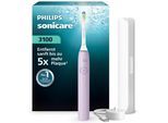 Elektrische Zahnbürste PHILIPS SONICARE "Series 3100", lila, ElektrozahnbürstenB:21cm H:22,2cm T:5,8cm, Elektrische Zahnbürste, mit Drucksensor, 3 Intensitätsstufen, inkl. Reiseetui und Ladegerät, B:21cm H:22,2cm T:5,8cm