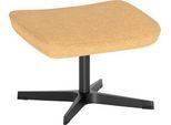 Nowy Styl Beinauflage Barrique, für Drehsessel Barrique, bis 110 kg, Polyesterbezug/Aluminium, brassgold/schwarz