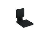 Hewi System 900 Einhängesitz 900.51.11260CV 450 x 533 x 650 mm, Edelstahl pulverbeschichtet schwarz matt, matt schwarzer Kunststoff