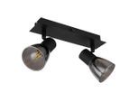 Globo , Schwarz , Metall, Glas , 7x15.5x25 cm , Wippschalter ,