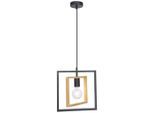 James Wood , Schwarz , Holz, Metall , Kiefer , Hartholz , Abstraktes , quadratisch , 120 cm , RoHS ,