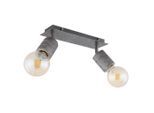 Globo , Silberfarben , Metall , 10x16x31 cm , CE , verstellbare Spotlights ,