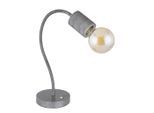 Globo , Silberfarben , Metall , 14x59x26 cm , Kippschalter, Flexarm ,