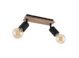 Globo , Schwarz, Dunkelbraun , Holz, Metall , 10x18x31 cm , CE , verstellbare Spotlights ,