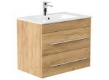 Mid.you , Eichefarben , Holzwerkstoff , 2 Schublade(n) Schubladen , 75.5 cm , hängend ,