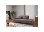 Sit & More , Taupe , Textil , 231x90x122 cm , Goldenes M, Oeko-Tex® Standard 100, Made in Europe, DGM-Klimapakt , Rücken echt, Armteil links ,
