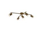 Trio Leuchten , Messingfarben , Metall , 57x22x77 cm ,
