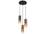 Globo , Klar, Schwarz, Kupferfarben, Schwarzchrom , Metall, Glas, Textil , 34x150x34 cm , CE ,