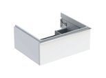 Geberit iCon Waschtisch-Unterschrank 502310012 59,2x24,7x47,6cm, weiß/lackiert hochglänzend/Griff glanzverchromt