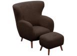 Livetastic , Braun , Textil , Kautschukholz , massiv , 90x98x88 cm ,