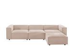 Höffner Selection Big Sofa inklusive Hocker John ¦ creme ¦ Maße (cm): B: 319 H: 67 T: 198.0