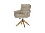 Dreh-Schwingstuhl Felipe ¦ beige ¦ Maße (cm): B: 62 H: 91 T: 66.0