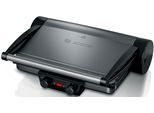 Kontaktgrill BOSCH "TCG4215, 3-in1-Kontaktgrill, Temperaturregler, einfache Reinigung", silber, B:40cm H:11,5cm T:33cm, Kontaktgrill_Standgrill_Tischgrill_Teppanyakigrill, Kontaktgrill, Fettablaufrinne, Auflaufform, herausnehmbare Aluminium-Grillplatten