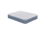 Bestway , Hellgrau, Dunkelblau , Metall, Kunststoff , Abstraktes , 152x36x203 cm , RoHS, GS-geprüft , integrierte elektrische Pumpe, beflockte Schlafseite, USB-Anschluss ,