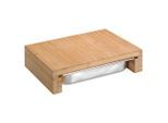 Kesper , Naturfarben , Holz, Metall , Bambus , massiv , 27.5x9.5x37.5 cm , FSC ,