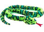 Kuscheltier HEUNEC "Misanimo, Schlange grün, 180 cm", grün, Plüschfiguren, KinderL:180cm, Polyester, Kuscheltier, L:180cm