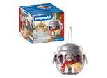 Konstruktions-Spielset PLAYMOBIL "Weihnachtskugel: Longboarder (72221), Christmas", rot (bunt), Spielbausteine, Kinder, Kunststoff, Konstruktions-Spielset