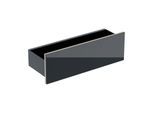 Geberit Acanto Wand-Board 500617161 45x14,8x16 cm, Glas schwarz - schwarz matt
