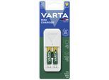 VARTA Batterie-Ladegerät "Mini Charger", weiß, B:4,3cm H:10,25cm T:6,3cm, Ladegeräte, Batterie-Ladegerät