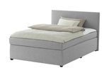 Boxspringbett mit Matratze und Topper H3 Duke ¦ grau ¦ Maße (cm): B: 147 H: 104
