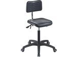 MeyChair Arbeitsdrehstuhl Workster Light W5, mit Rollen, Sitzhöhe 510-650 mm, bis 120 kg, PU-Schaum, schwarz