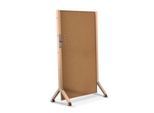 Maul Stellwand MAULwood, mobil, Hochformat, 2-seitig nutzbar, inkl. Zubehör, Tafel B 1000 x H 1740 mm, Kork/Holz