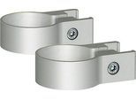 Ultradex Tafelklemme, für die Befestigung von Standrohren mit Ø 40 mm und Tafelrahmen, Aluminium, silber, 2 Stück