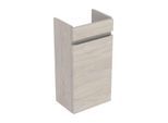 Geberit Renova Plan Waschtischunterschrank 501901001 31,4x60,5x22cm, 1 Tür, verkürzt, nussbaum hell, Folie strukturiert
