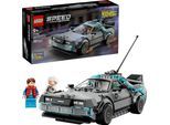 Konstruktionsspielsteine LEGO "Zeitmaschine aus Zurück in die Zukunft (77256), LEGO Speed Champions", bunt, Spielbausteine, Kinder, Kunststoff, Konstruktionsspielsteine, Made in Europe