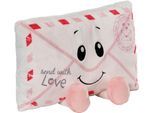 Plüschfigur NICI "Love, Brief 25x16 cm", weiß, Plüschfiguren, KinderB:25cm H:16cm L:7cm, Plüschfigur, enthält recyceltes Material, B:25cm H:16cm L:7cm