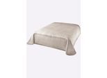 Betthusse HEINE "Tagesdecke Tagesdecke", beige (champagner, beige), B:135cm, Tagesdecken, Betthusse