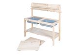 Outdoor-Spielküche ROBA "Outdoor+ FUN mit Spielwanne", braun (natur), Spielküchen, KinderB:101cm H:88,5cm T:35cm, Holz, Kunststoff, Outdoor-Spielküche, B:101cm H:88,5cm T:35cm